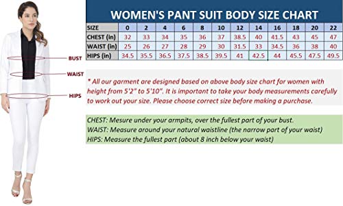 Marycrafts Women’s Two Piece Suits – Business Blazer Pant Suit Set for Work, Professional Outfit, Office Wear, Formal Business Attire 12 Black - Image 2
