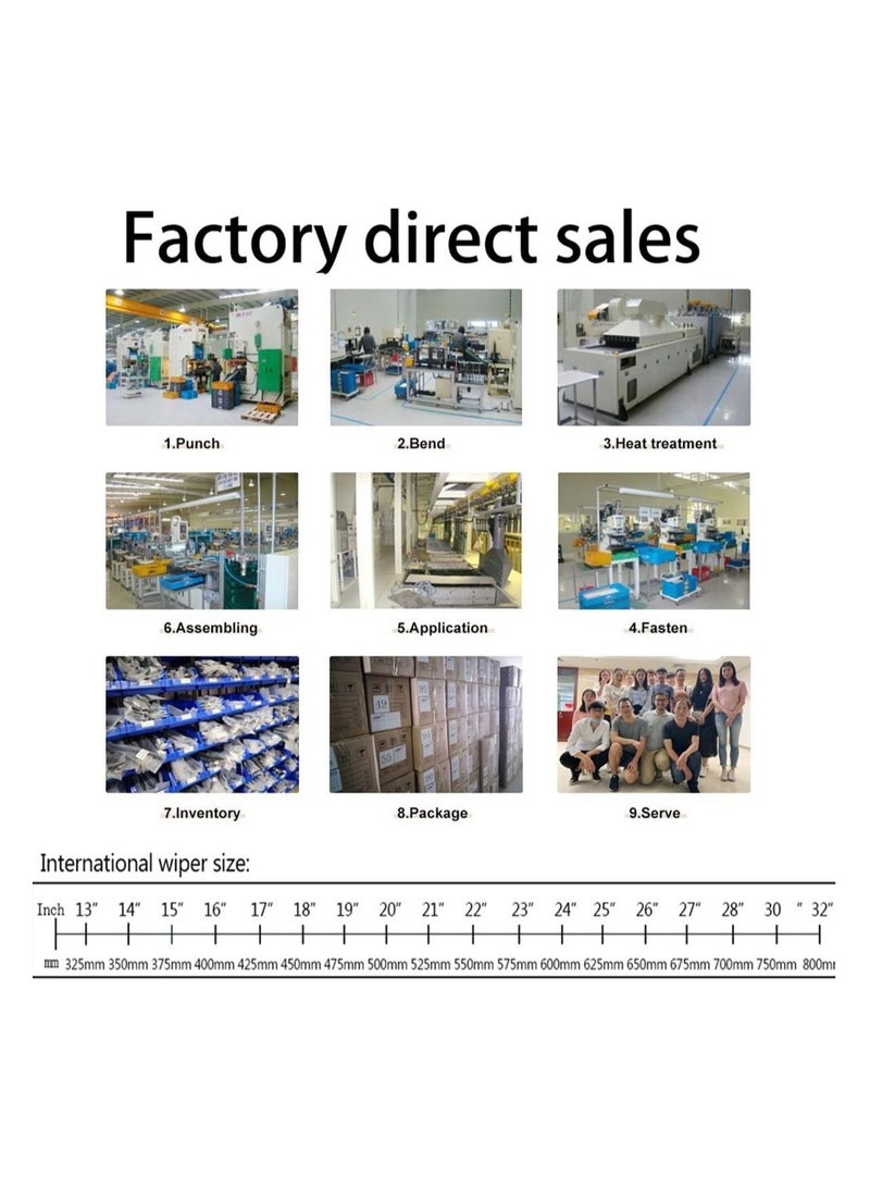 Elshafey Wiper Blades Compatible with VW Golf 8 VIII Hatchback Variant 2019-2023 R Line GTI Front Windshield Windscreen Accessories (Color : Front, Size : LHD) - Image 3