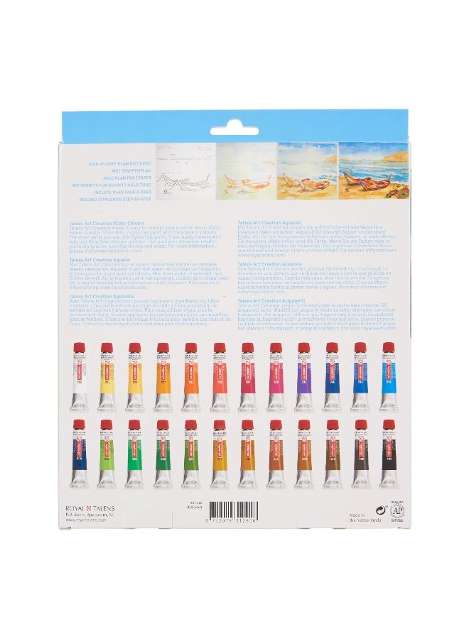 تالينز مجموعة ألوان مائية من تالينز آرت كرييشن | ٢٤ × ​​١٢ مل - Image 4