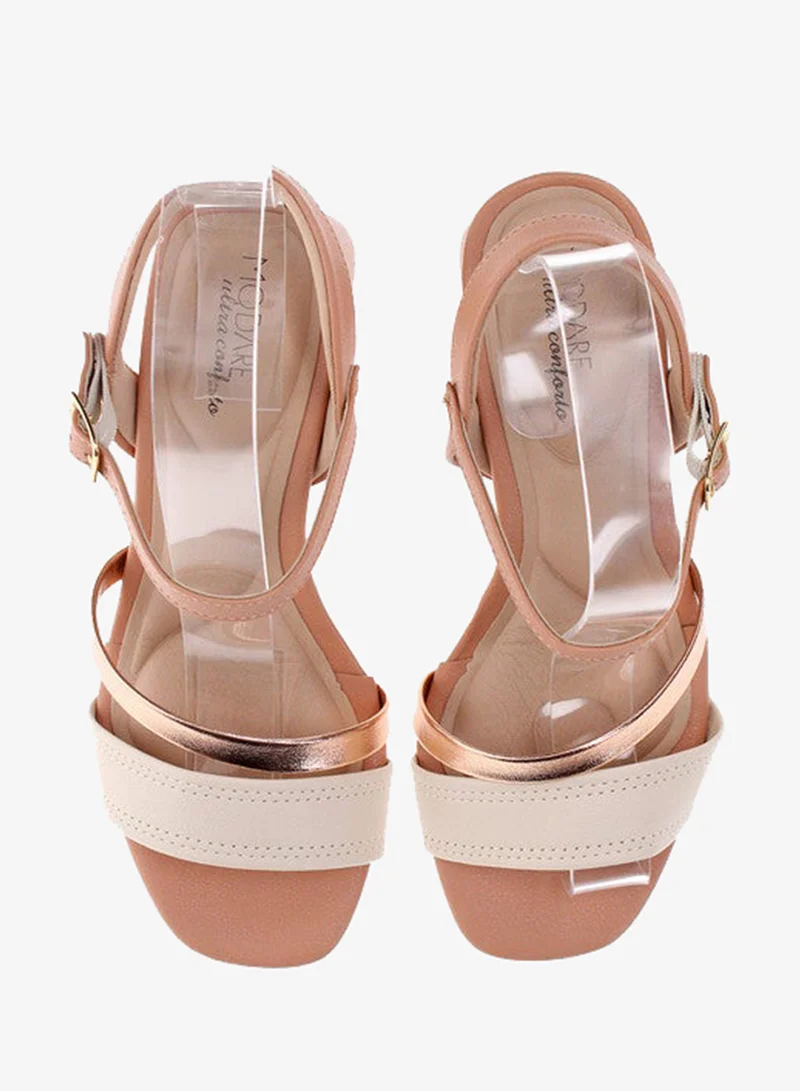 Modare Cream Heels Sandal for Women – Stylish Ladies Heel Sandals & Sling Back Heels for Girls for Women | Best Price UAE