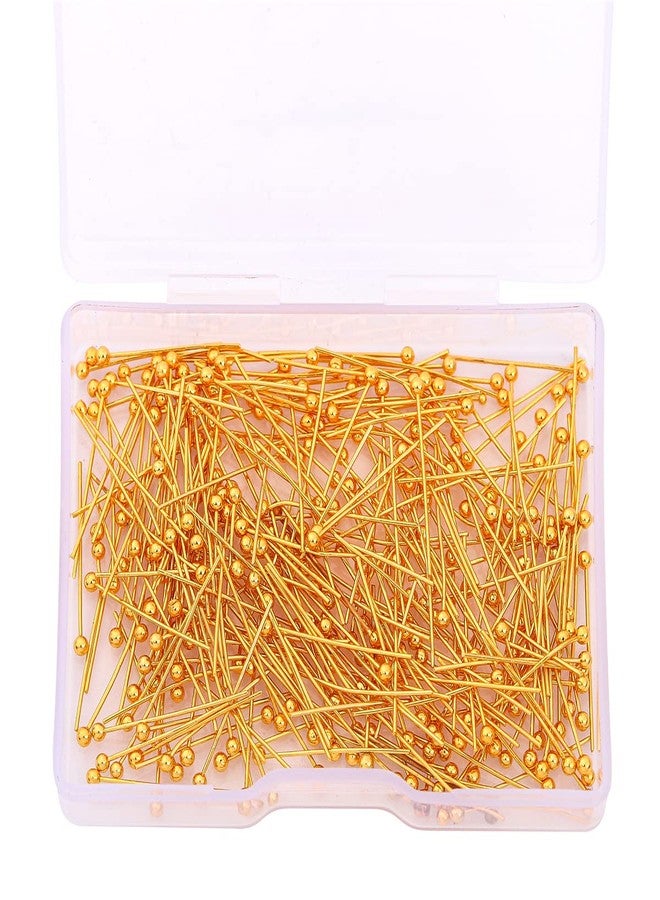 BEADIA 18K Gold Plated Ball Head Pins 20mm 300pcs for Jewelry Making Findings - Image 5