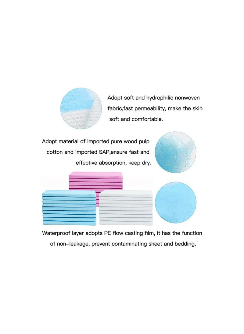 THE SMURFS حصائر تغيير قابلة للتخلص منها، 200 قطعة، حصيرة ناعمة مقاومة للماء، حصيرة تغيير محمولة مقاومة للتسرب، وسادة تحتية مقاومة للتسرب للأمهات الجدد، وسادة حماية لطاولة المراتب - Image 3