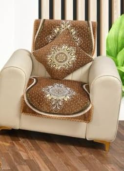 Laying Style™ Diwan Set of 8 Pieces Combo with Sofa Covers for Living Room 5 Seater and Center Table Cover - Image 5