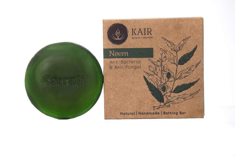 Kairali Neem Soap  Herbal Antibacterial and Antifungal Soap for Skin Problems 100 Grams - Image 1