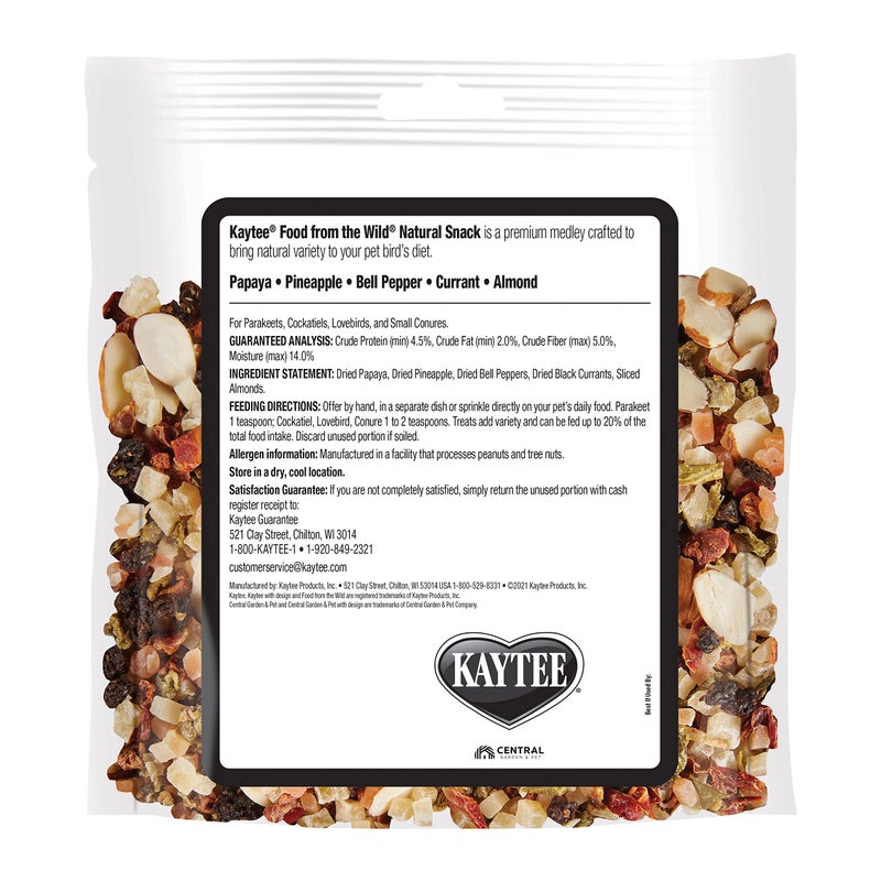 Kaytee Food From The Wild Natural Snack Food Treats For Pet Birds, 3 oz - Image 2