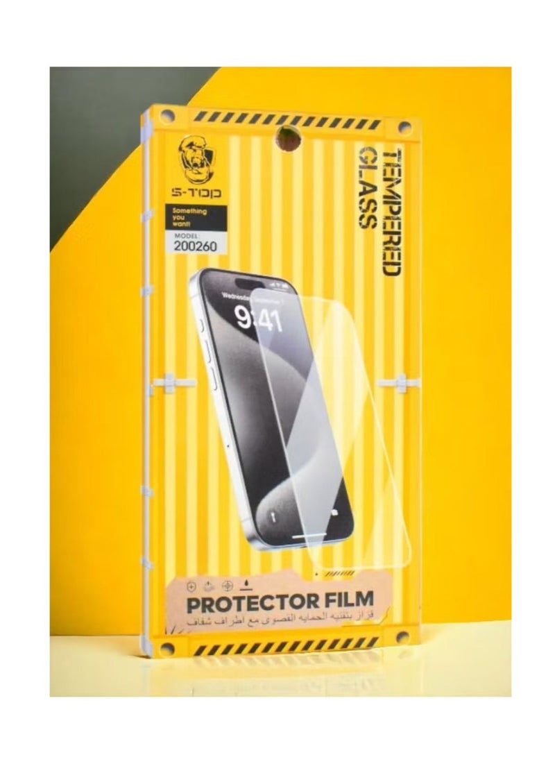 S-TOP Screen protection for iPhone 11 Pro Max, a layer of tempered glass without black edges, complete protection for your phone’s screen against breakage and glare from S-TOP - Image 4