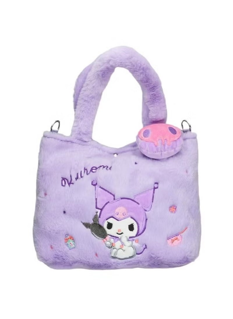 JOGAMS Adorable Plush Crossbody Bag Soft Fluffy Lolita Shoulder Bag for Kids and Women Cute Kitty Family Wallet Purse and Coin Pouch Accessories  - Image 1