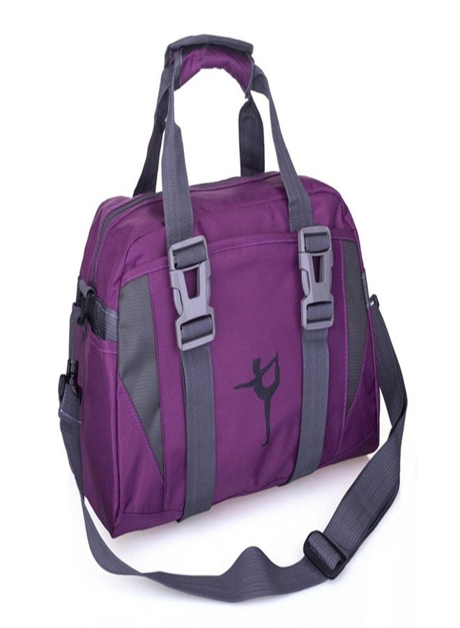 WVMKOR Small/Large Dance Duffle Bag For Girls Sport Gym Bags For Women Yoga Bag (Large, Purple) - Image 4