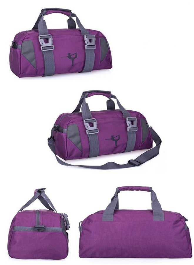 WVMKOR Small/Large Dance Duffle Bag For Girls Sport Gym Bags For Women Yoga Bag (Large, Purple) - Image 5