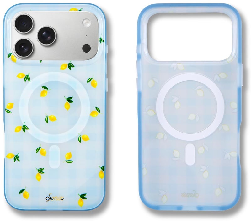 Sonix Case for iPhone 17 Pro Max | Compatible with MagSafe | 10ft Drop Tested | Lemon Gingham - Image 1
