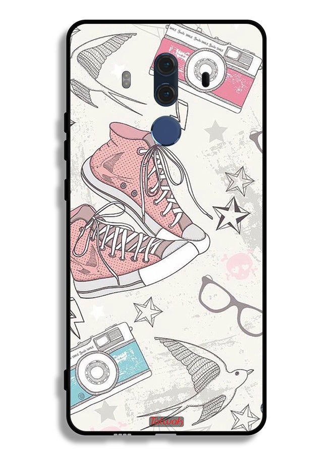 Tolwak Huawei Mate 10 Pro Protective Case Cover Canva Shoes And Camera Art - Image 2