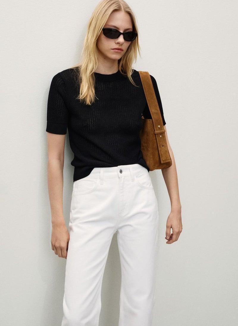 MANGO - Matilda Medium Rise Straight-Fit Jeans - Image 1