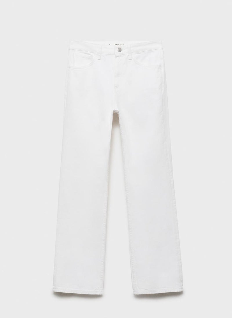 MANGO - Matilda Medium Rise Straight-Fit Jeans - Image 1
