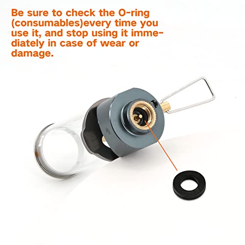 BRS Camping Outdoor Portable Wickless Gas Windproof Lighting Lantern Dreamlike Candle Lamp （2 Pcs） - Image 4