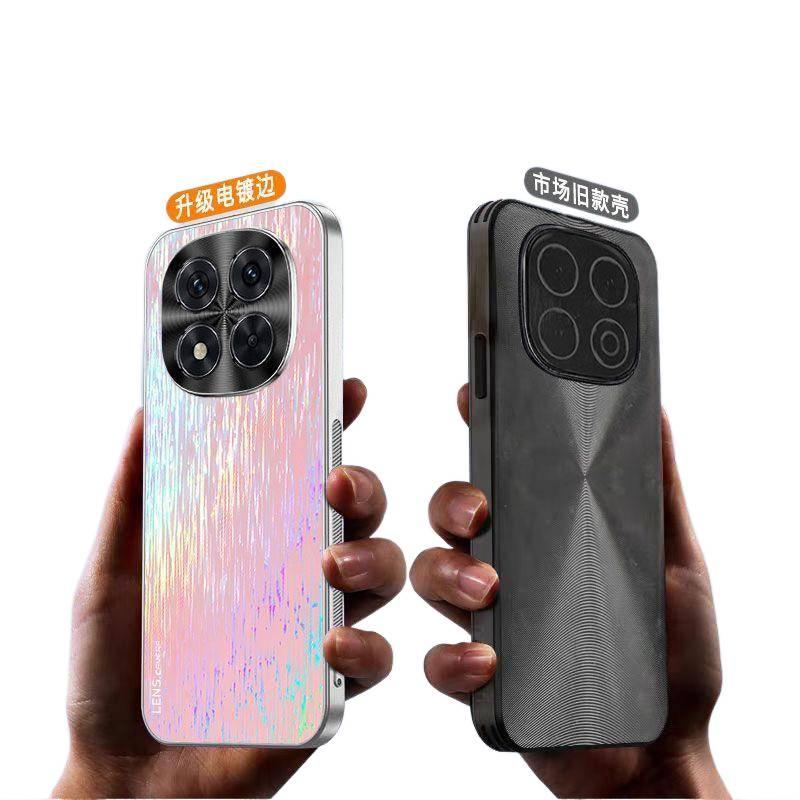 Acrylic Protective Case for Redmi Note 14 Pro with Drop Protection and Shimmering Color Changing plus Shockproof plus Stain Resistant in Shimmering - Image 5