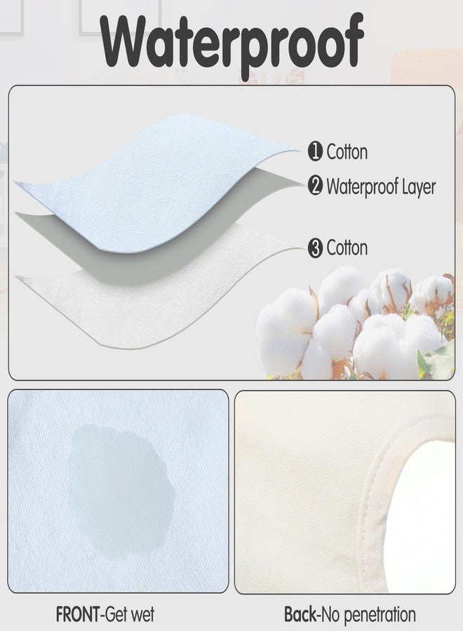 JaGely 12 Pack 360° Rotate Baby Bibs Waterproof Bibs Baby Girl Muslin Bib Snap Cotton Absorbent Infant Drool Feeding Burp Cloth for Infant 0-12 Months - Image 3