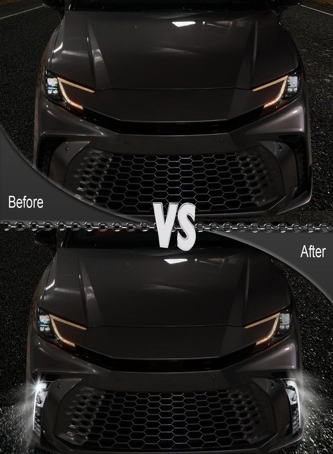 BINQIGOO LED Daytime Running Light Front Bumper Fog Light, Switchback White DRL Amber Sequential Turn Signal, Compatible with Toyota Camry SE XSE 2025 (Not fit LE XLE) - Image 2