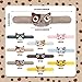 XIPEGPA 12 PCS Stuffed Cat Animal Slap Bracelets Plush Animal Snap Bracelets Cute Wrist Slap Band Toy Wrist Animals Wrist Pets Slap Bracelet Wrist Toy for Boys Girls Birthday Gifts Party Favors 9 Styles - Image 4