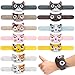 XIPEGPA 12 PCS Stuffed Cat Animal Slap Bracelets Plush Animal Snap Bracelets Cute Wrist Slap Band Toy Wrist Animals Wrist Pets Slap Bracelet Wrist Toy for Boys Girls Birthday Gifts Party Favors 9 Styles - Image 2