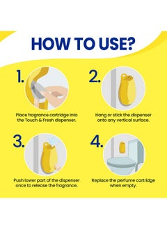 جليد عبوة إعادة تعبئة بخاخة Glade Touch 'N' Fresh Lemon (12 مل)، عبوة واحدة  - Image 4