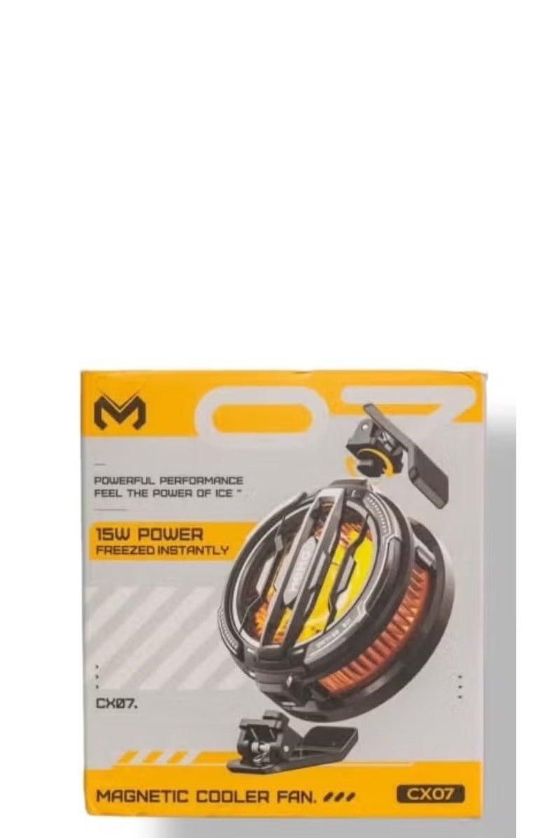 CX07 Cell Phone Magnetic Cooler Fan – Fast Semiconductor Cooling for Smartphones & Tablets – High-Speed Heat Dissipation for Gaming, Streaming & Long Mobile Sessions – Lightweight, Quiet, and Universal Magnetic Phone Cooler with Easy USB Power Connection - Image 1