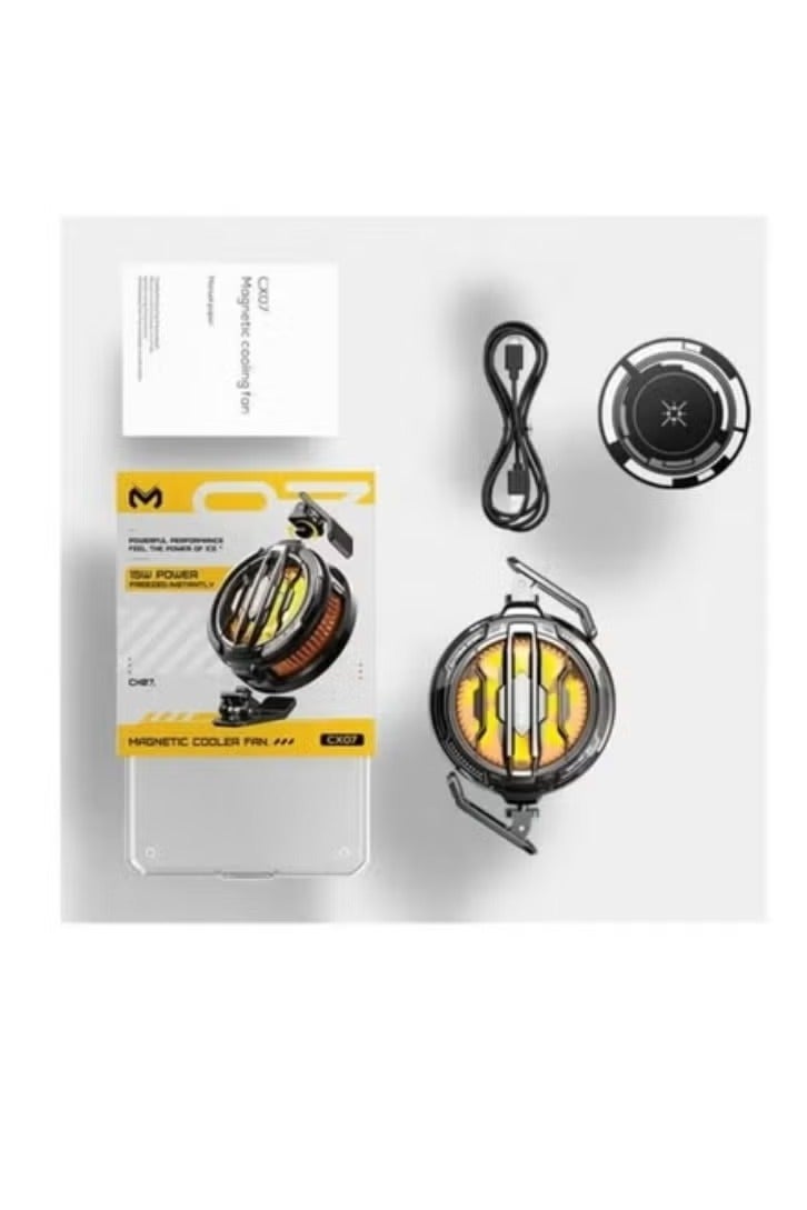 CX07 Cell Phone Magnetic Cooler Fan – Fast Semiconductor Cooling for Smartphones & Tablets – High-Speed Heat Dissipation for Gaming, Streaming & Long Mobile Sessions – Lightweight, Quiet, and Universal Magnetic Phone Cooler with Easy USB Power Connection - Image 4
