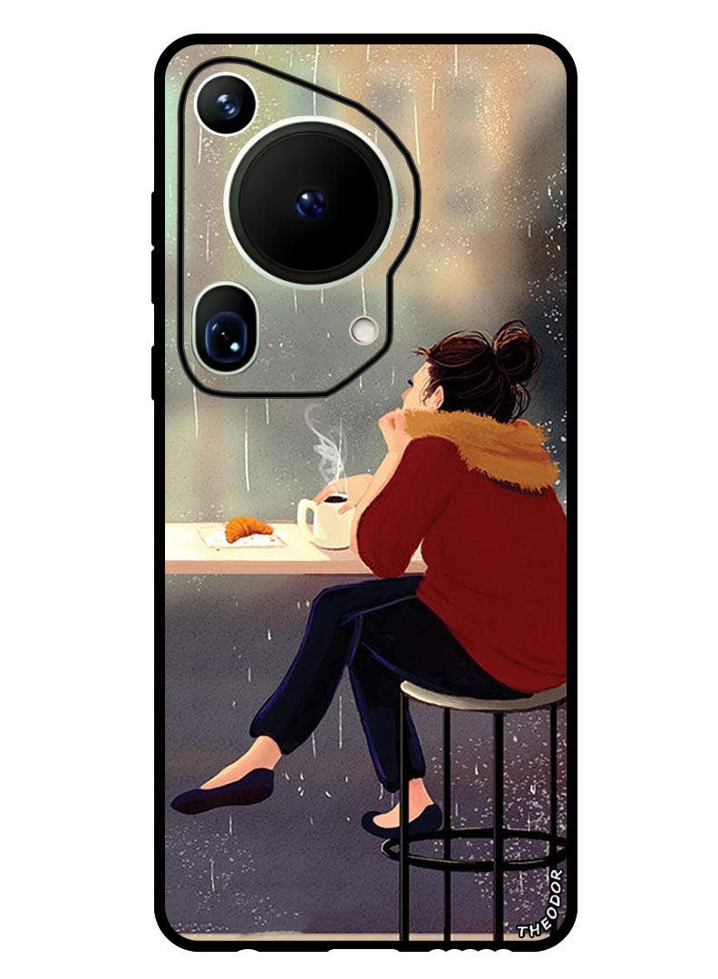 Theodor Protective Case Anti Scratch Shock Proof Bumper Cover For Huawei Pura 70 Ultra Sipping Coffee - Image 1