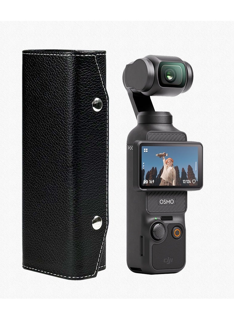 General Suitable for DJI Pocket3 Protective Case Portable Travel Drop Protective Leather Case Dust Resistant Storage Case  - Image 1