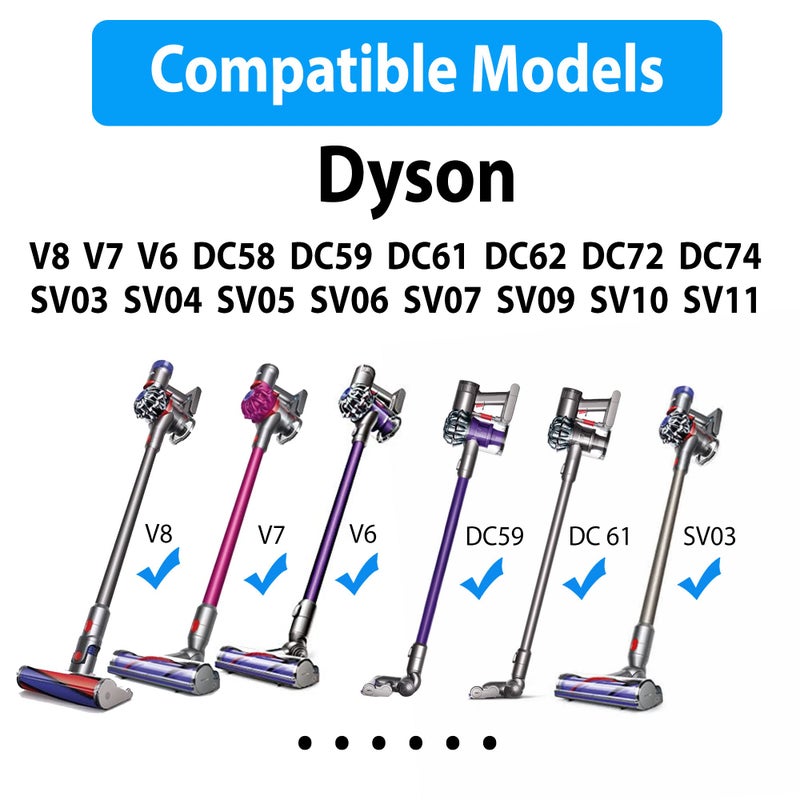 LotFancy شاحن لمكنسة دايسون اللاسلكية V6 V7 V8 DC58 DC59 DC61 DC62 SV03 SV04 SV05 SV06 SV07 SV09 Absolute Animal Fluffy Motorhead، مزود طاقة 26V 0.78A محول AC DC، مدرج في UL، سلك طاقة بطول 6 أقدام - Image 3