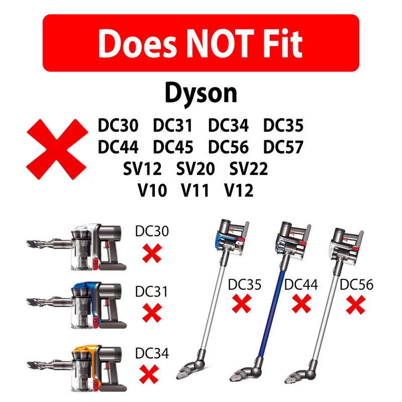LotFancy شاحن لمكنسة دايسون اللاسلكية V6 V7 V8 DC58 DC59 DC61 DC62 SV03 SV04 SV05 SV06 SV07 SV09 Absolute Animal Fluffy Motorhead، مزود طاقة 26V 0.78A محول AC DC، مدرج في UL، سلك طاقة بطول 6 أقدام - Image 4