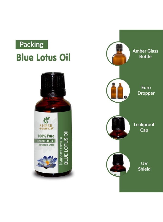 Sheer Essence Blue Lotus Essential Oil, Therapeutic Grade, 100% Pure And Natural Premium Grade Oil, (5 Ml)  - Image 3