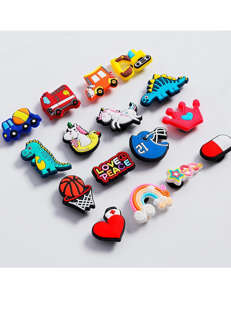 Excefore Shoe Decoration Charms 60 Pcs Random Different Crocs Charm  - Image 3