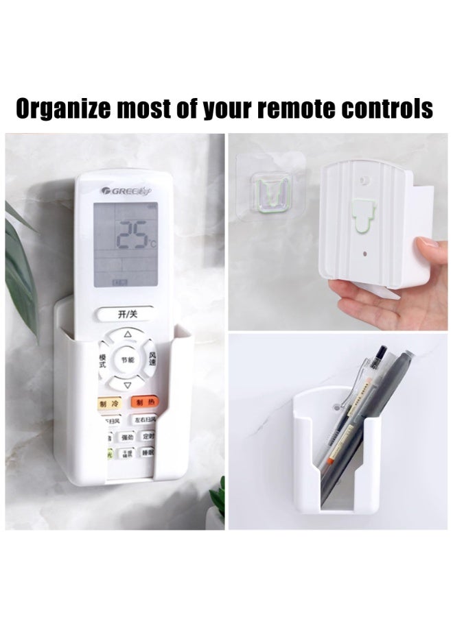 دوغي 5 عبوات حامل التحكم عن بعد مثبت على الحائط ، حامل جهاز التحكم عن بعد حامل التلفزيون المثبت على الحائط حامل جهاز التحكم عن بعد ذاتية اللصق لصندوق تخزين الوسائط حامل القلم منظم لوحدة التحكم في مكيف الهواء - Image 4