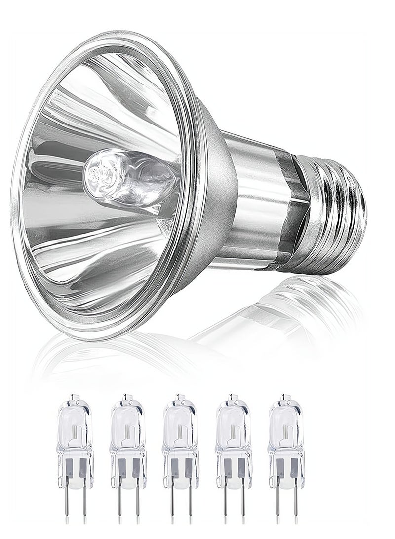 Excefore Reptile Halogen Bulbs E27 50W Dimmable UVA/UVB Full Spectrum Tortoise Heating Bulb Backlight Basking Spotlight for Turtle Lizard Snake Amphibian - Image 1