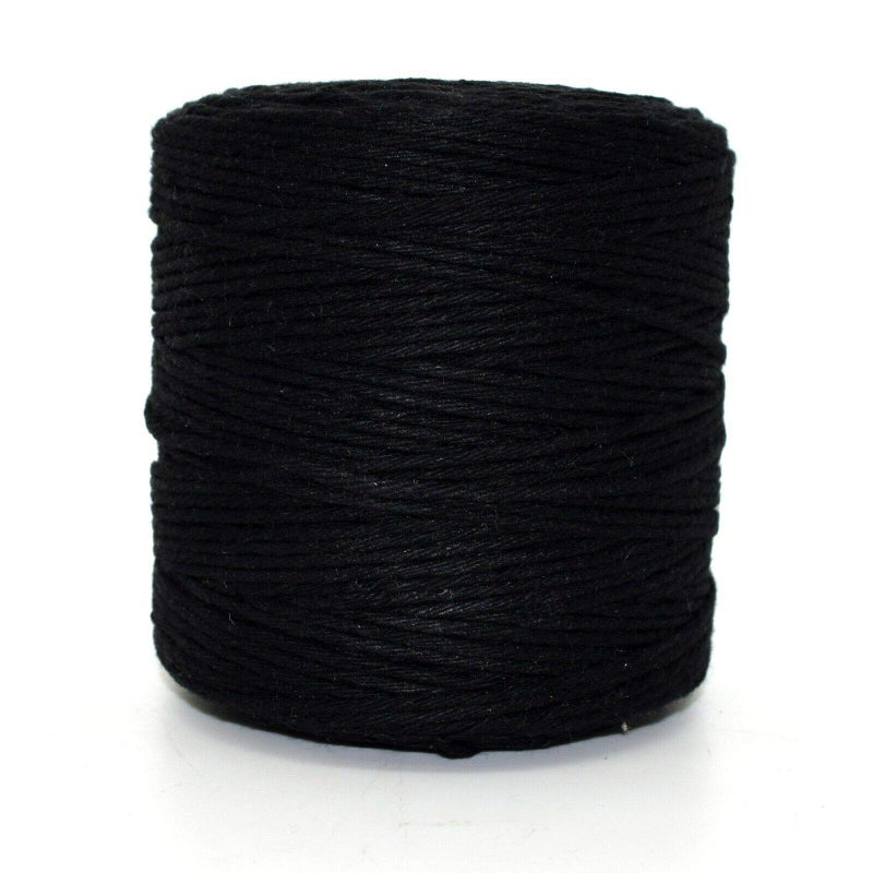 Premium Black Macrame Cord 300 m  984 ft of 2 mm Thick Natural Cotton Thread Yarn Macrame Rope for Wall Hangings Plant Hangers DIY Crafts Home Decorations Gift Wrapping Reel