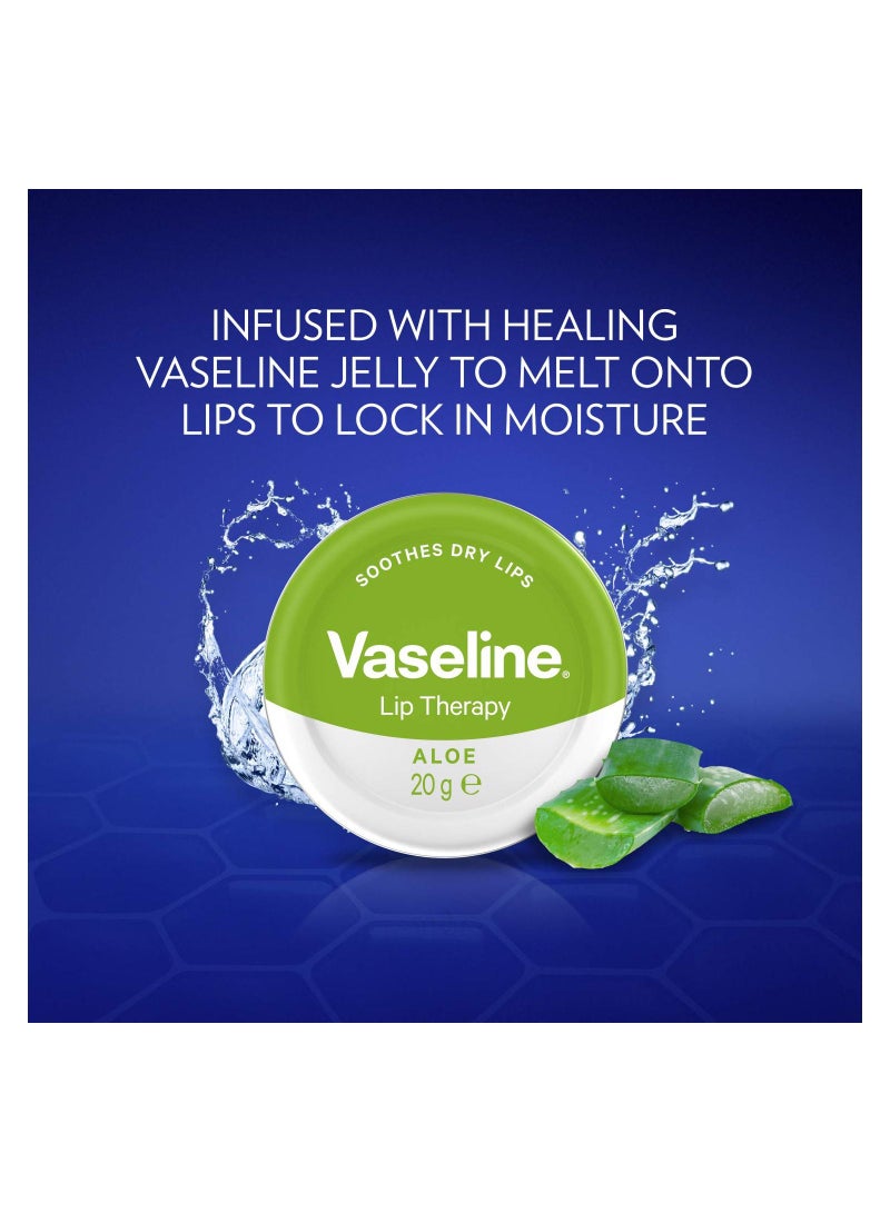 Vaseline Lip Therapy Aloe Vera Balm Tin 20g - Image 1