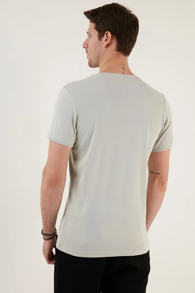 Buratti 100% Cotton V-Neck Slim Fit T Shirt Men's T SHIRT 5902122