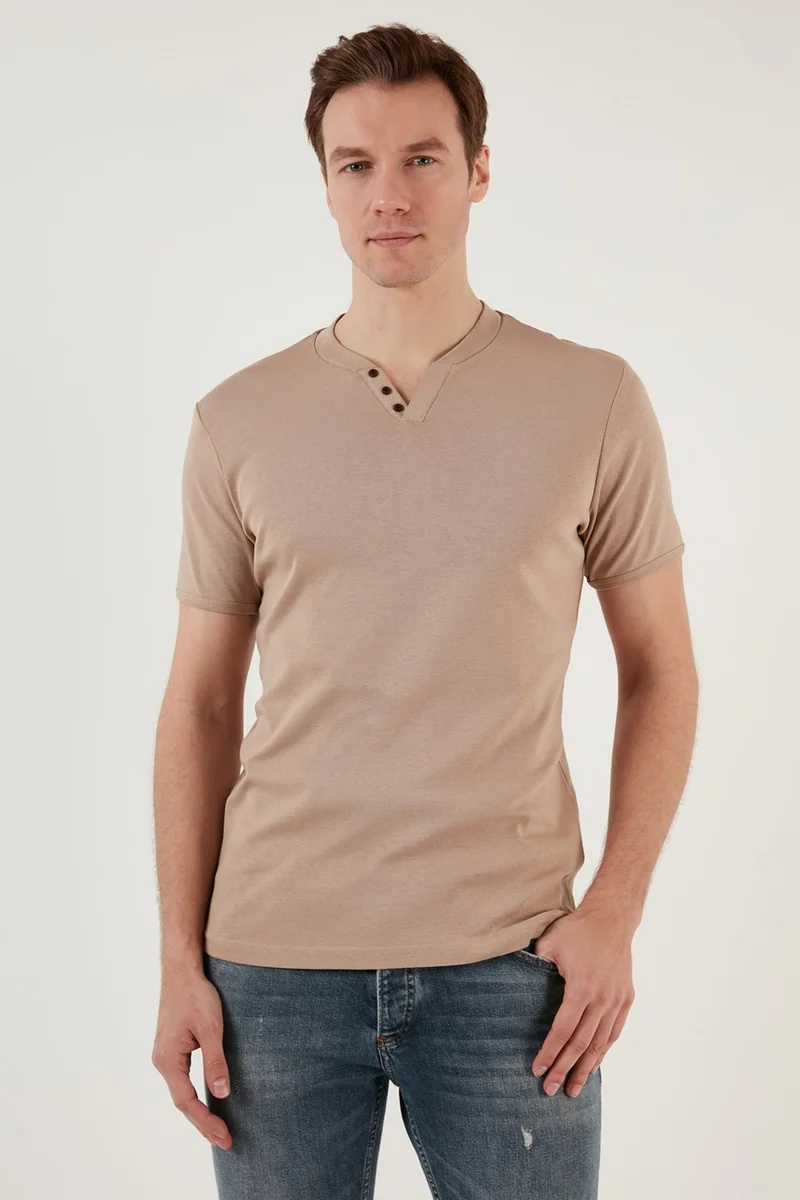 Buratti 100% Cotton V-Neck Slim Fit T Shirt Men's T SHIRT 5902122