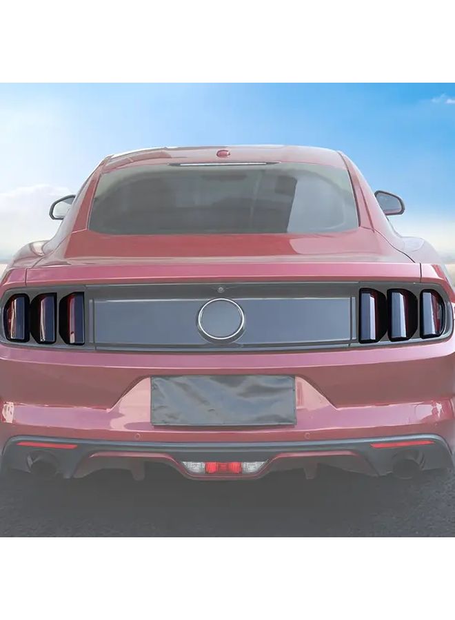 Smoked Black Tail Light Lamp Cover Guard Trim Bezels ABS Fit For Mustang 2015 2016 2017 - Image 4