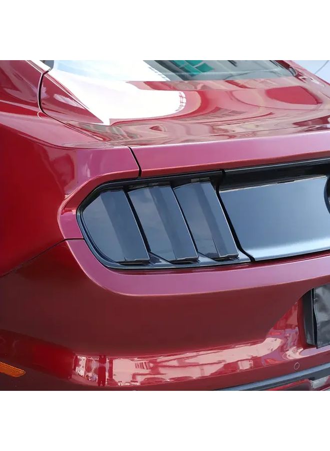 Smoked Black Tail Light Lamp Cover Guard Trim Bezels ABS Fit For Mustang 2015 2016 2017 - Image 5