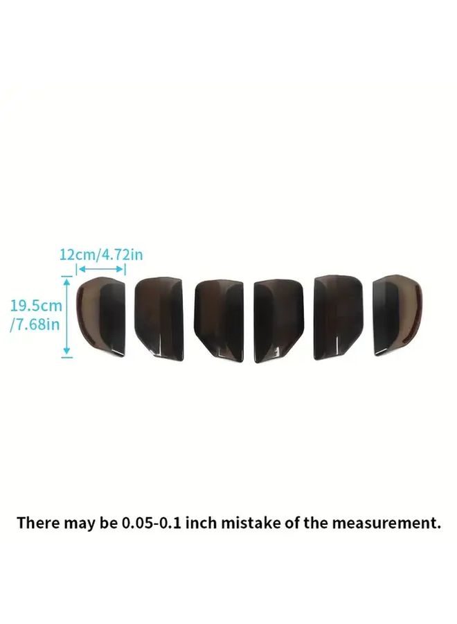 Smoked Black Tail Light Lamp Cover Guard Trim Bezels ABS Fit For Mustang 2015 2016 2017 - Image 2