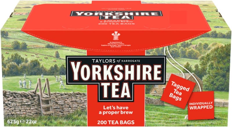 Yorkshire Tea Red Wrapped Tea Bags - 200 Count - Image 1