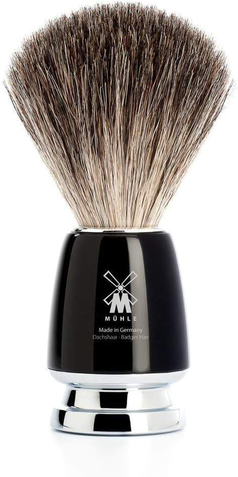 MHLE Pure Badger Shaving Brush Black
