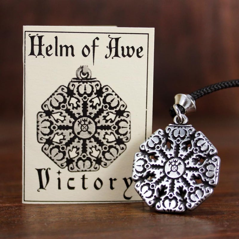 Pepi Helm of Awe Aegishjalmur Pendant Necklace - Norse Viking Protection Amulet - Image 2