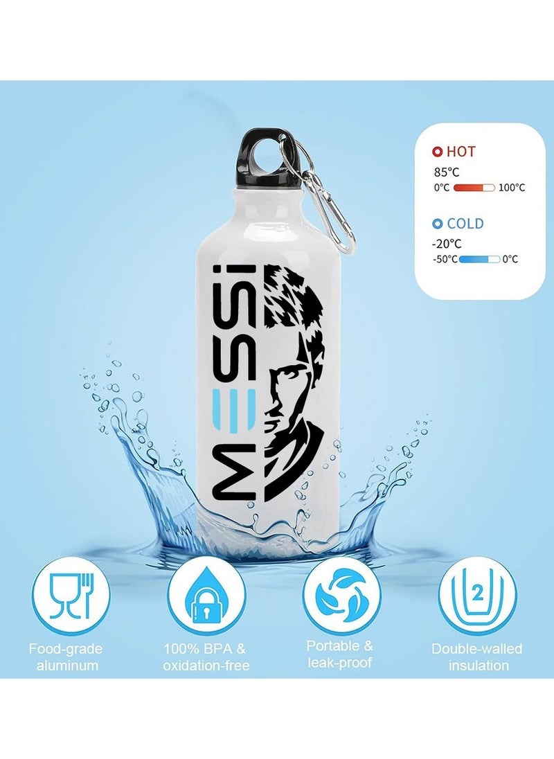 Generic - Football Super Hero Messi WaterFlask Bottle - Gift for Sport fans - Aluminum Insulated Sports Water Bottle 700ml - Image 1