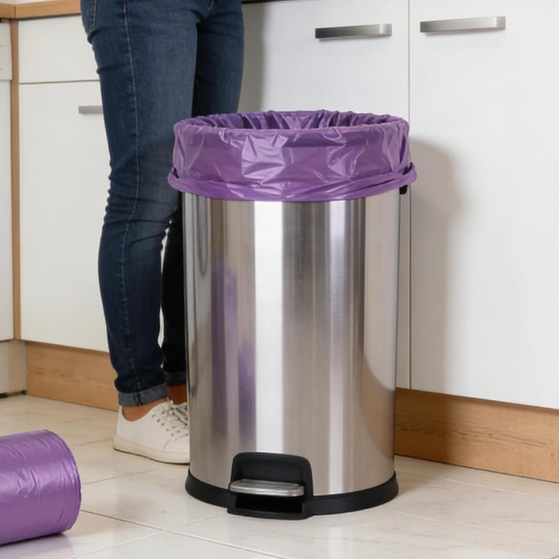 Trash Bags, 5 Rolls of Drawstring Waste Bags – Trash Bags for the Bathroom, Kitchen, Bathroom, Garden, Lawn, Office, Garage, Home - Image 2