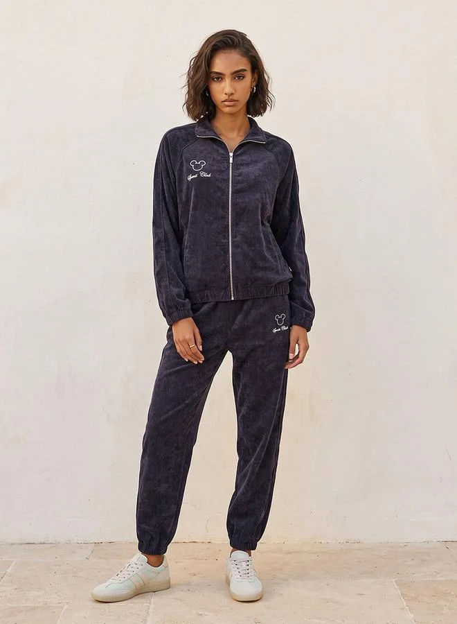 SP Characters Mickey Mouse Bomber Jacket with Zip Closure