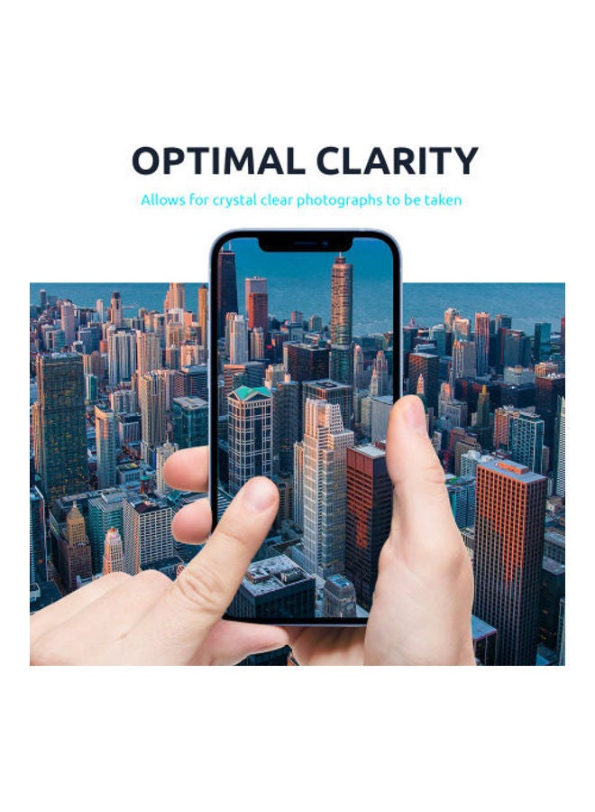 NIBEMINENT 2-Piece Camera Protector Lens Glass For iPhone 13 Mini Clear  - Image 4