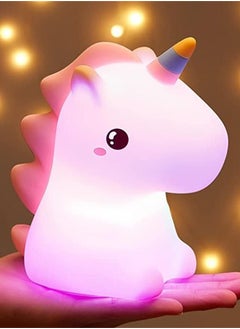 Unicorn Night Lights for Girls Bedroom,16 Colors Cute Night Light for Kids, LED Rechargeable Unicorn Lamp, Unicorns Gifts for Girls Night Light, Silicone Night Light Kids Cute Kawaii Stuff