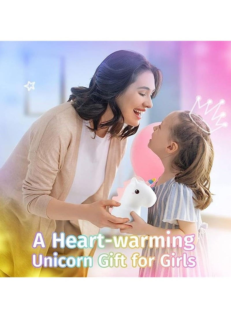 Generic - Unicorn Night Lights for Girls Bedroom,16 Colors Cute Night Light for Kids, LED Rechargeable Unicorn Lamp, Unicorns Gifts for Girls Night Light, Silicone Night Light Kids Cute Kawaii Stuff - Image 1